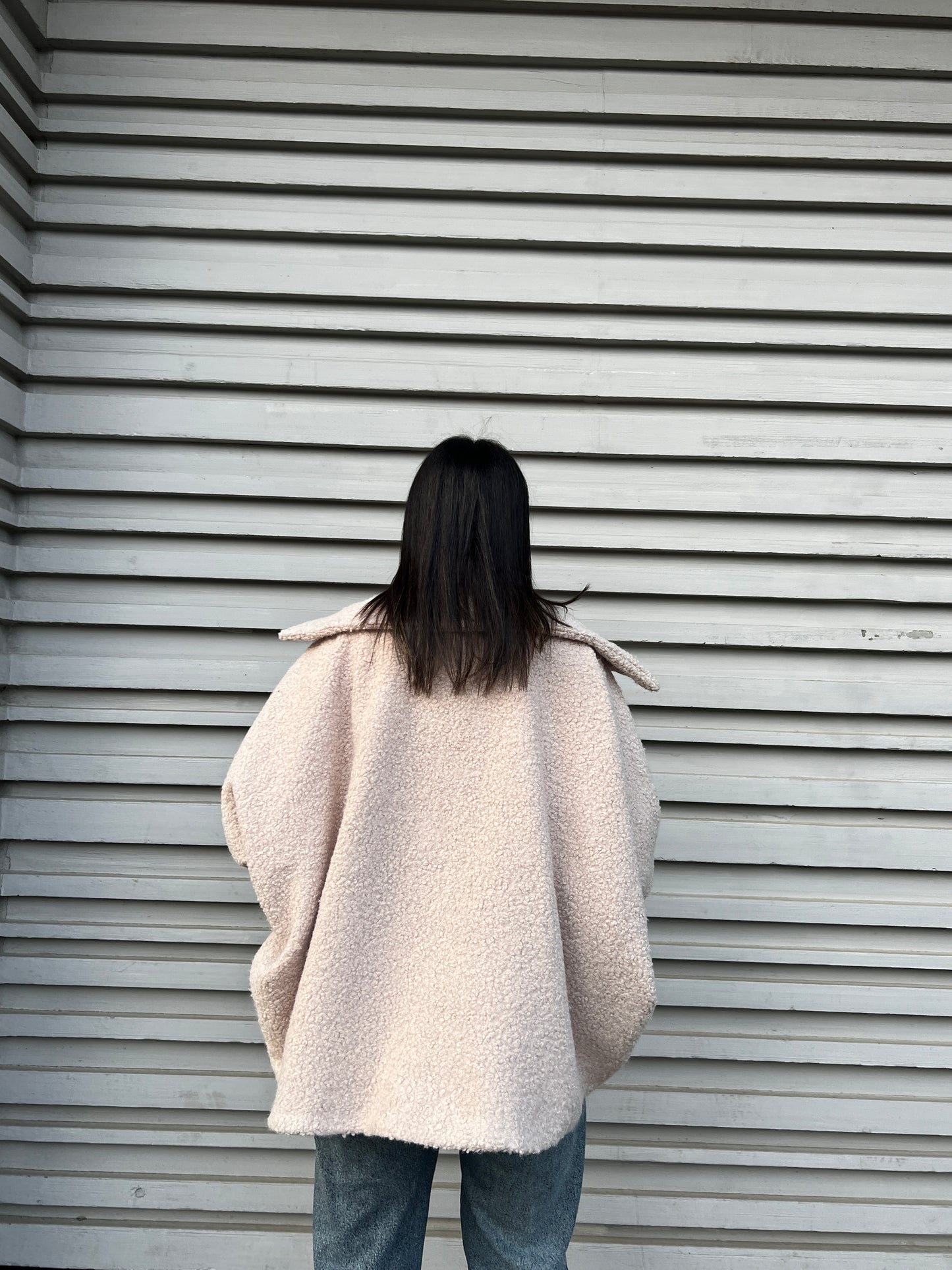 Teddy Oversized Jacket - Off White