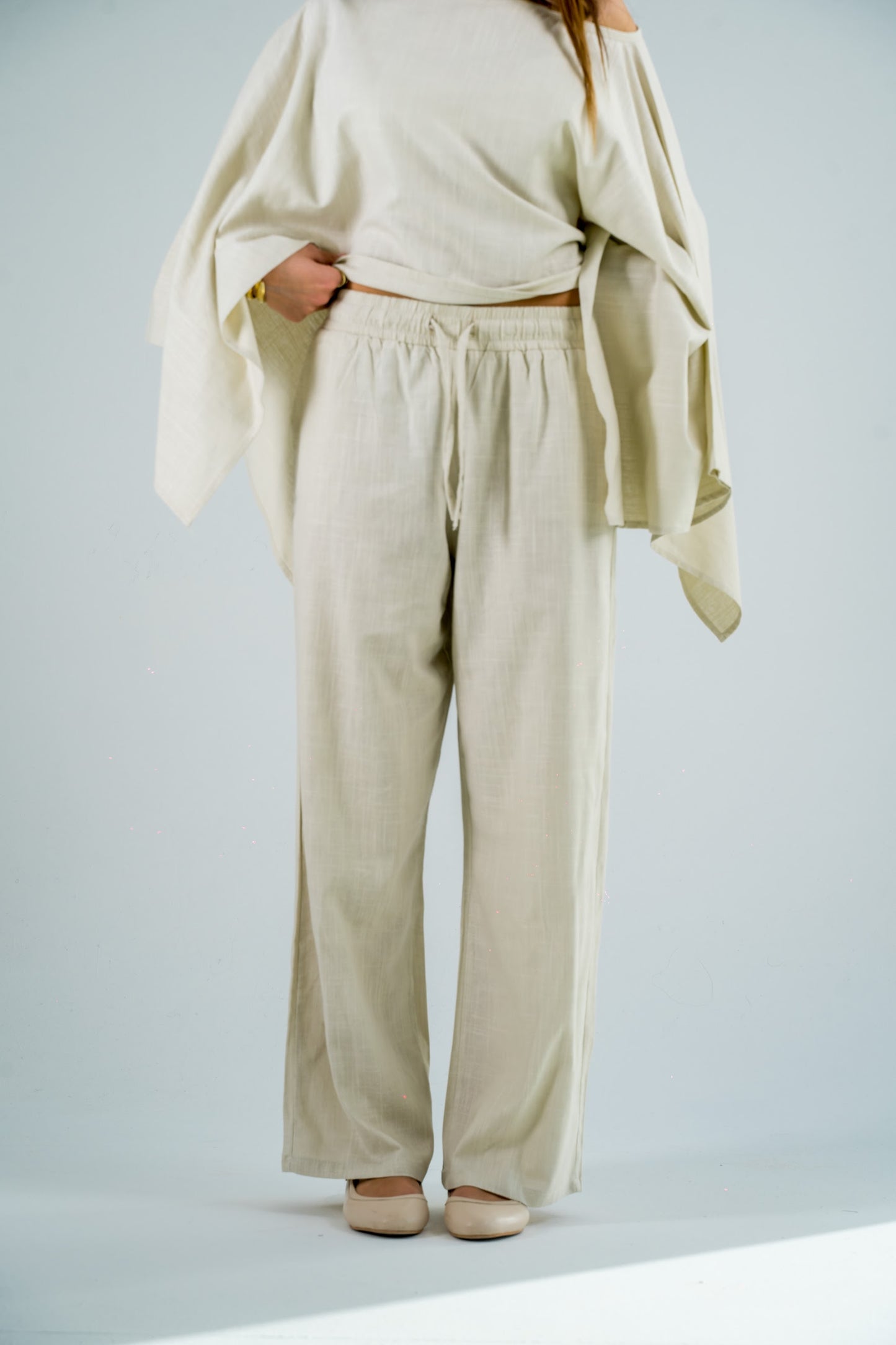 The Linen Pants - Beige