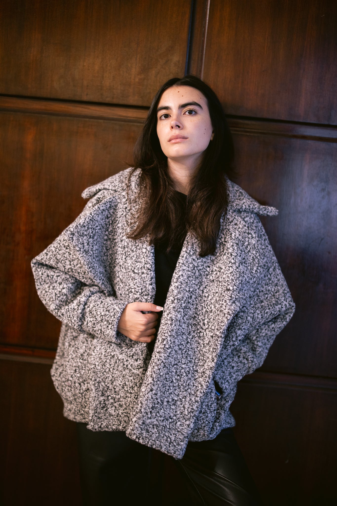 Teddy Oversized Jacket - Grey