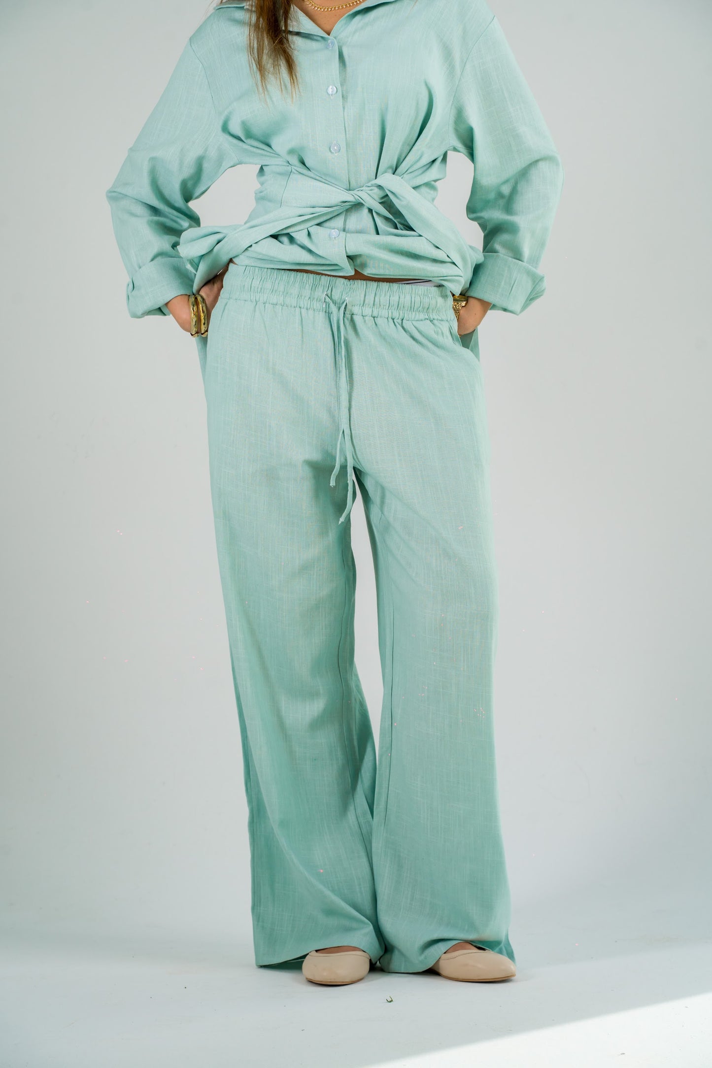 The Linen Pants - Blue
