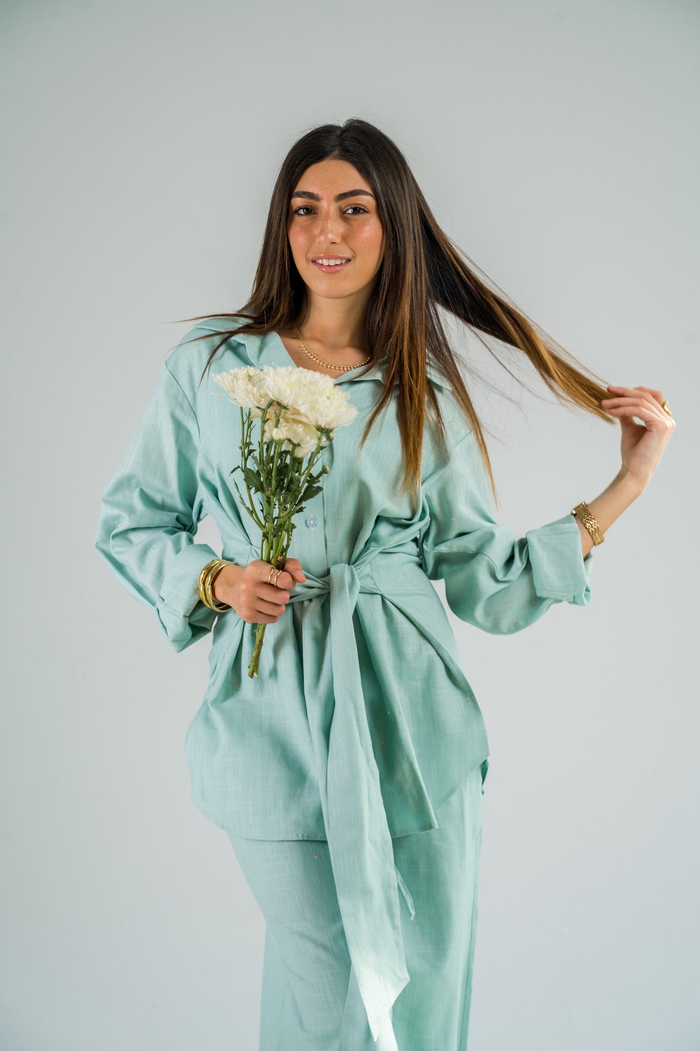 The Linen Shirt - Blue