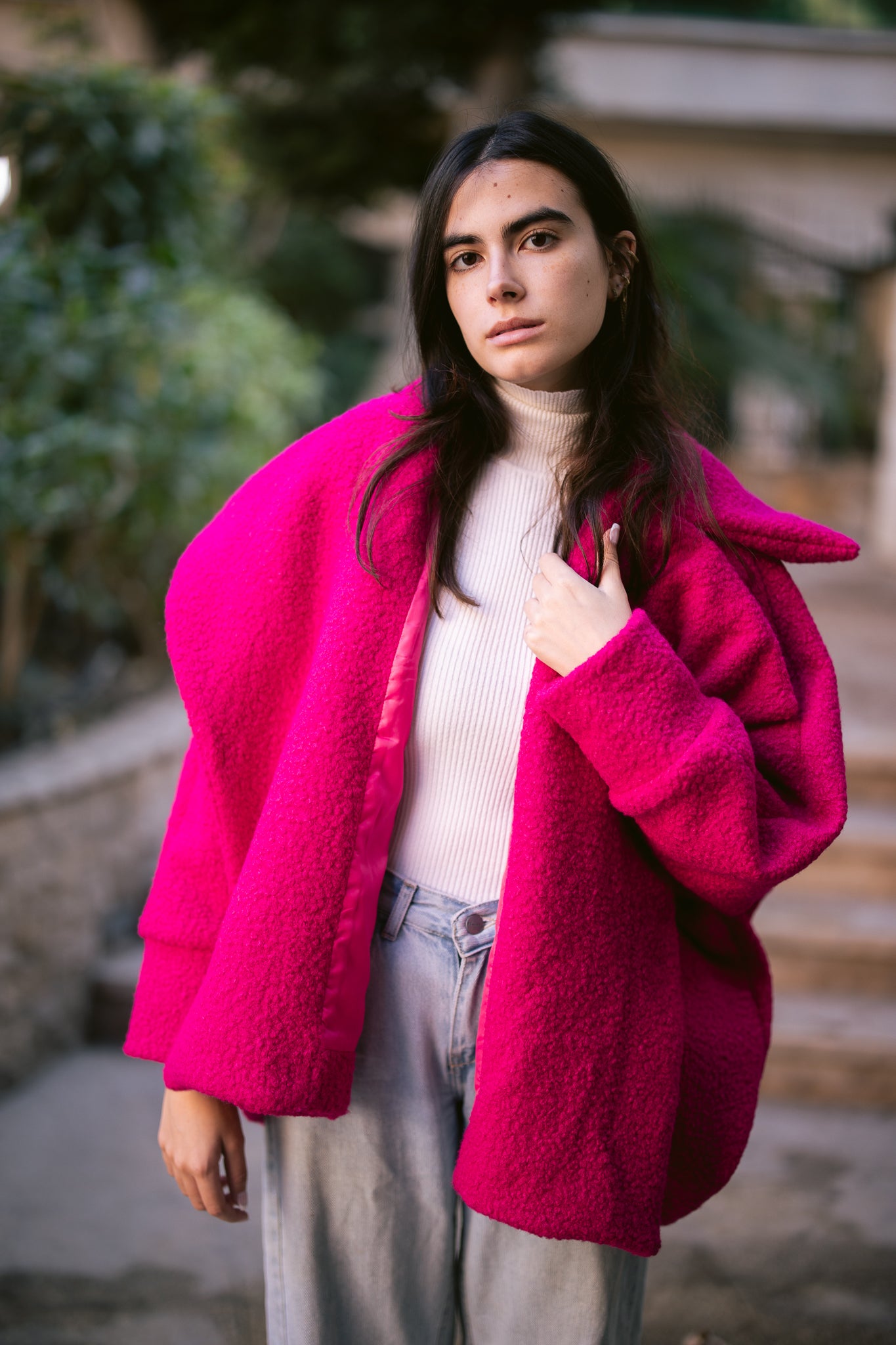 Teddy Oversized Jacket - Pink