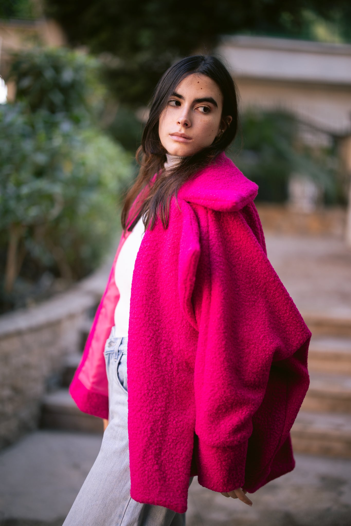 Teddy Oversized Jacket - Pink