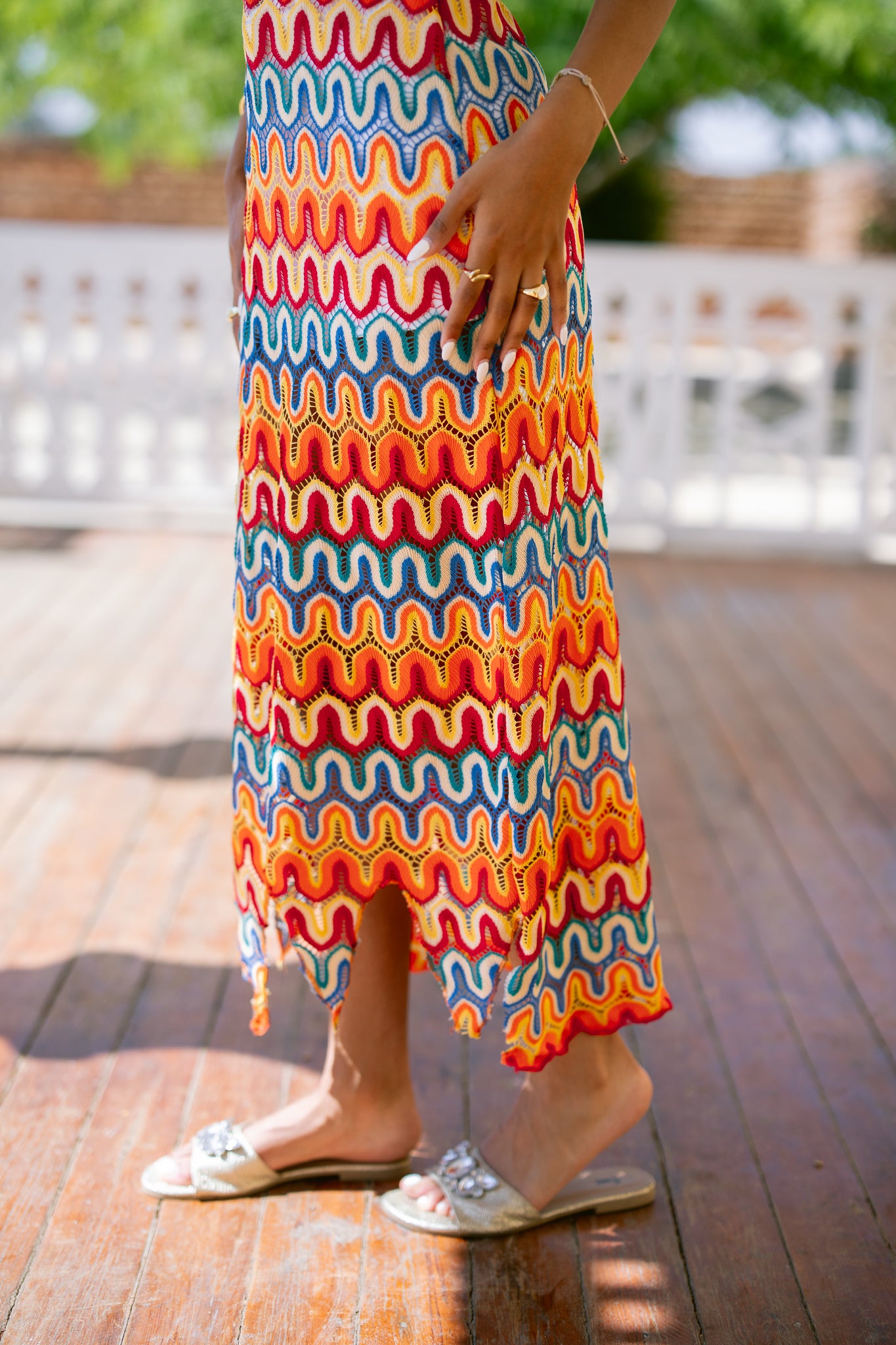 The Colorful Crochet Dress