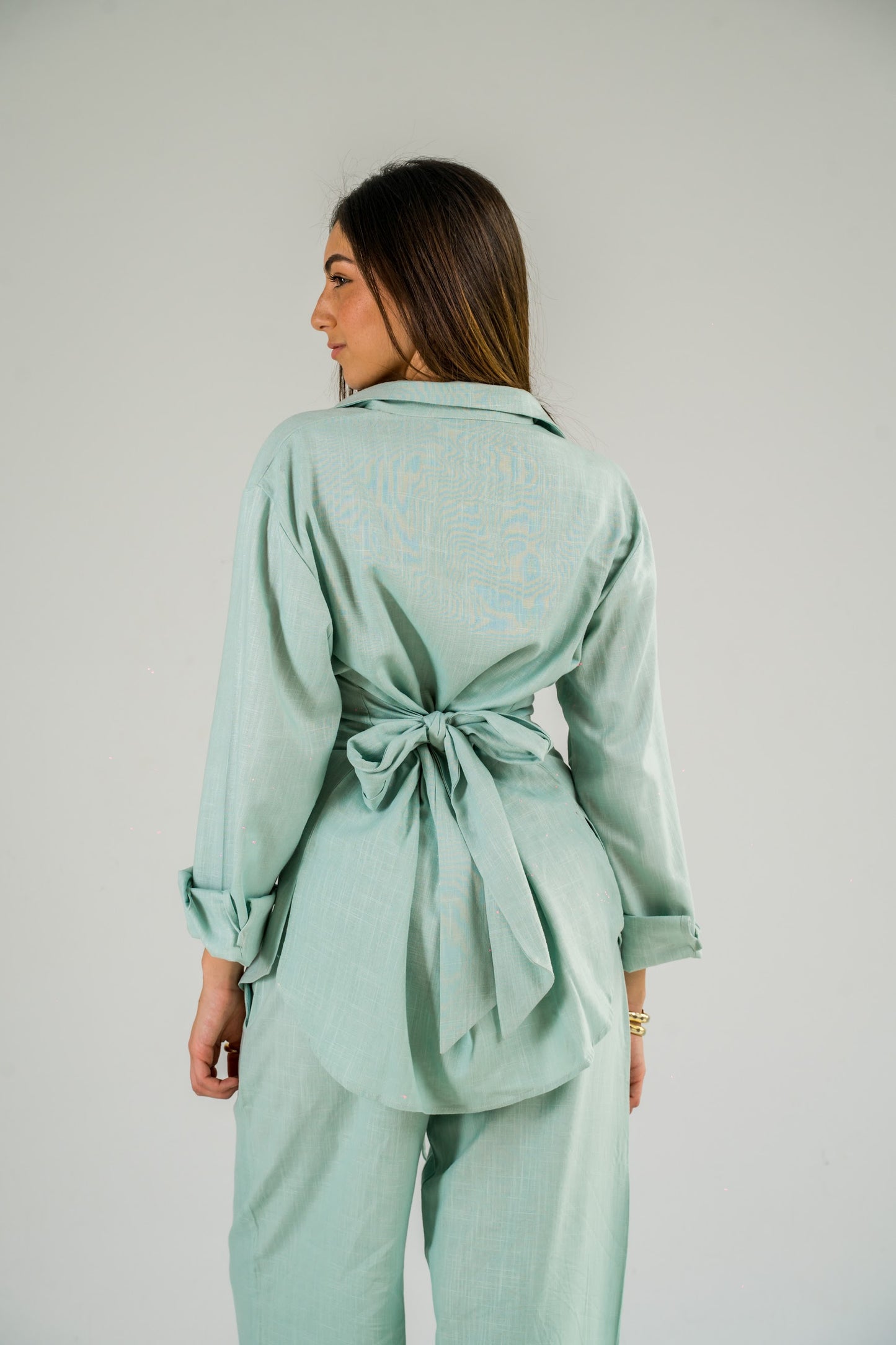 The Linen Shirt - Blue