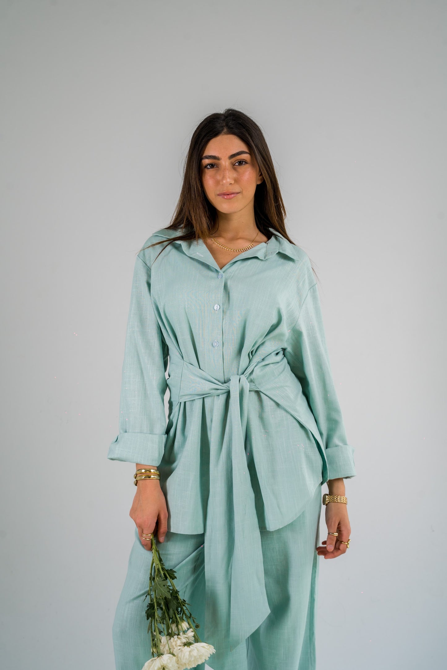 The Linen Shirt - Blue