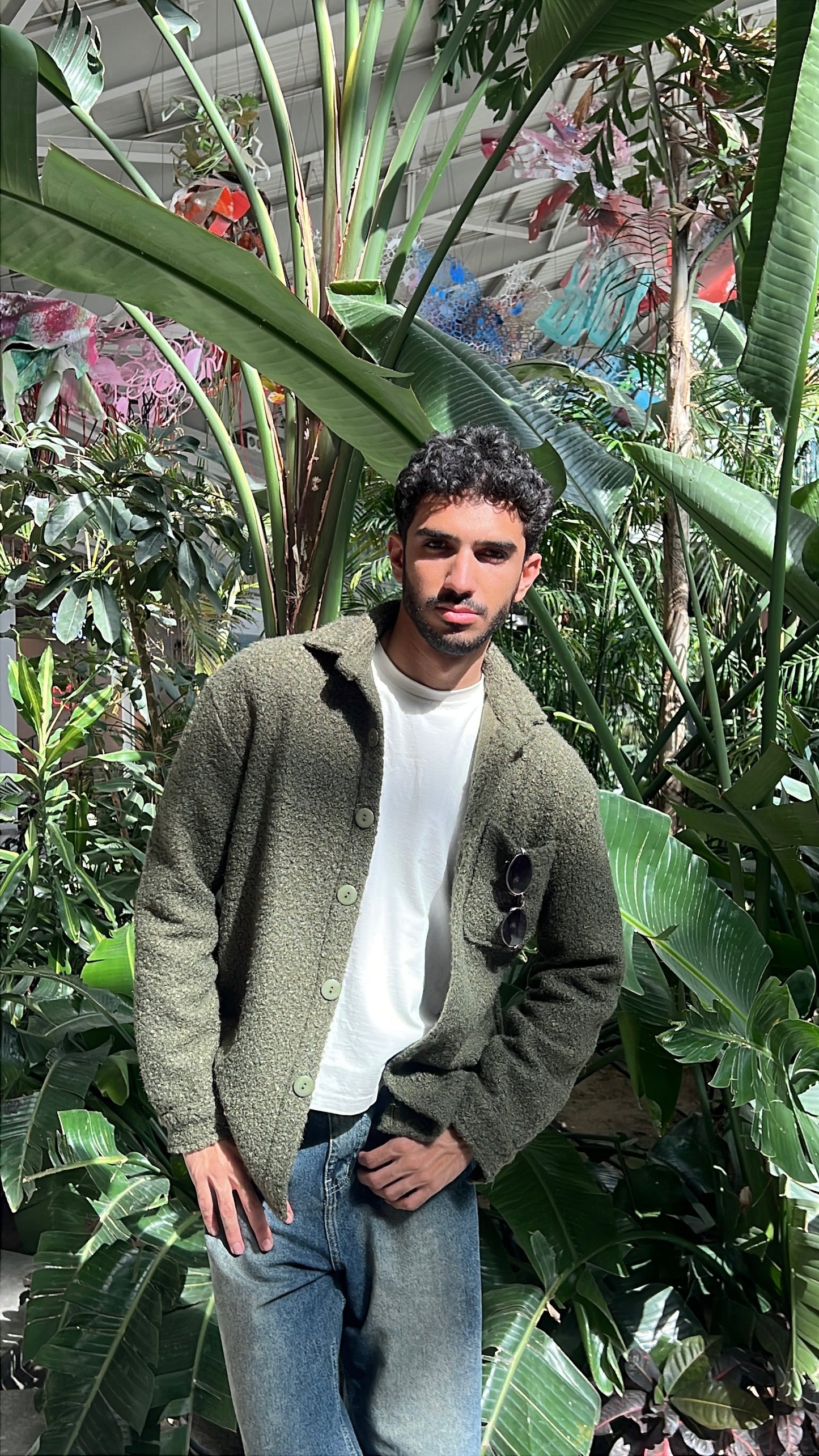 Teddy Jacket - Olive Green (For Him)