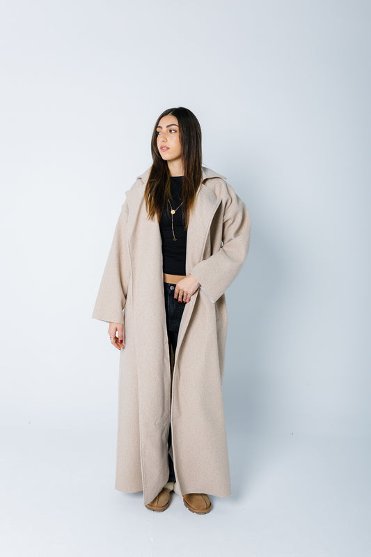 Oversized Joakh Coat - Latte